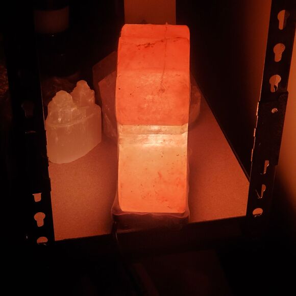 Teddy Bear Himalayan Salt Lamp w/Bulb & Dimmer Switch Cord Home Decor - Picture 6 of 10